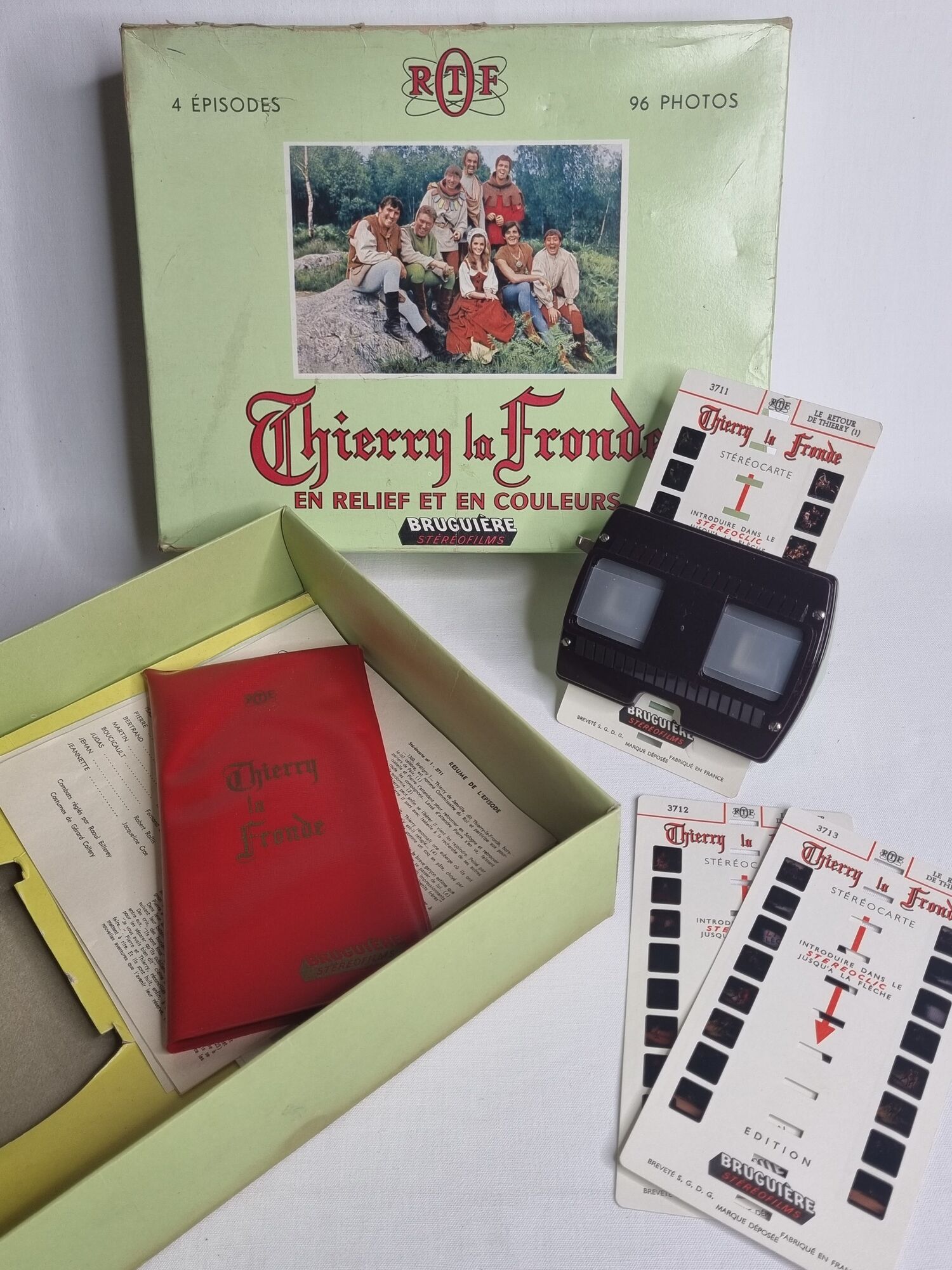Box set "Thierry La Fronde" published by the ORTF, 60s