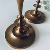 Pair of bronze candlesticks