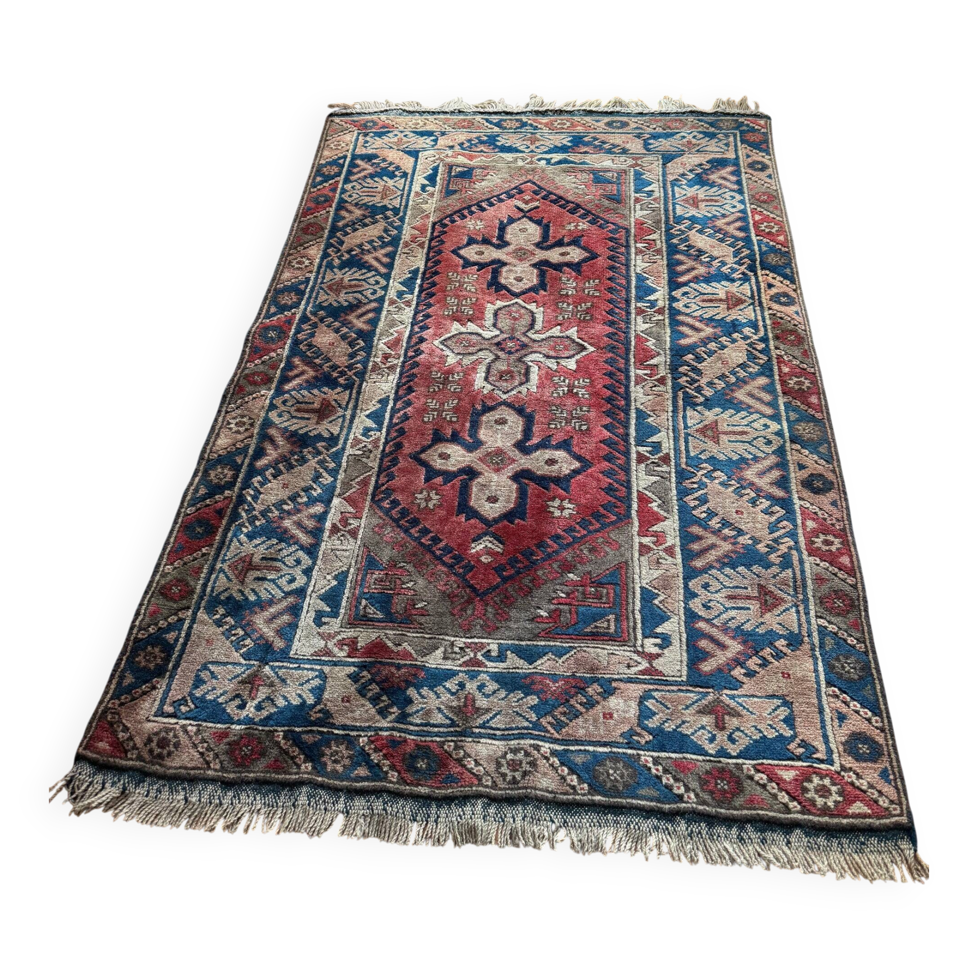 Handwoven wool Turkish carpet Nidge Kars