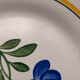 Lot 10 dessert plates digoin sarreguemines model dunkirk floral decoration