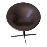 Zanotta Hillroad armchair by Christophe Pillet brown leather Italy 1990 Modern