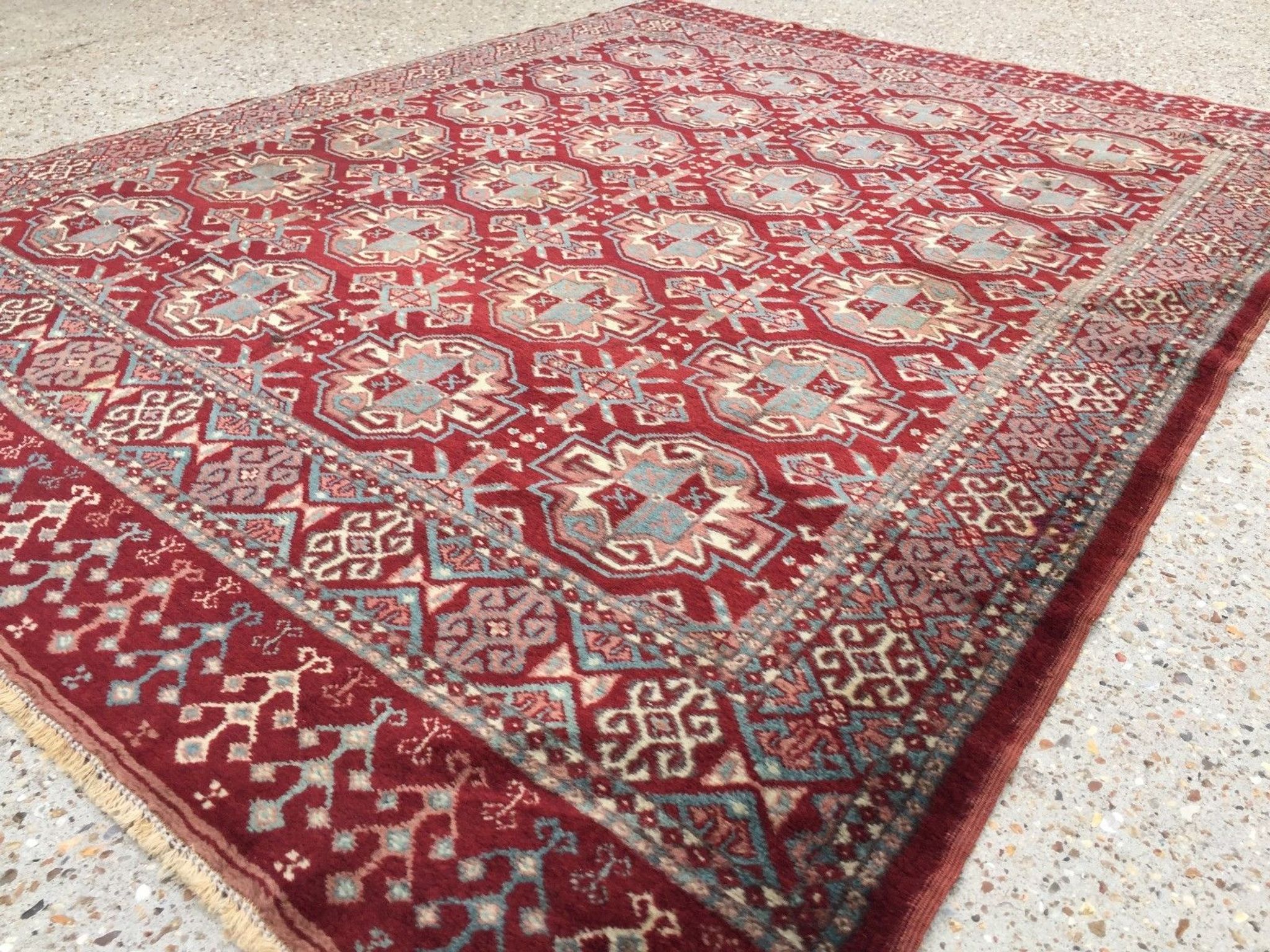 Turkish double sided Rug vegetable dye 175x132cm
