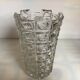 Czechoslovakia Union Crystal Vase, Lens model, 1950s