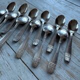 Set of 12 dessert spoons, Art Deco