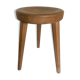 Wooden stool tripod hollow seat 1960