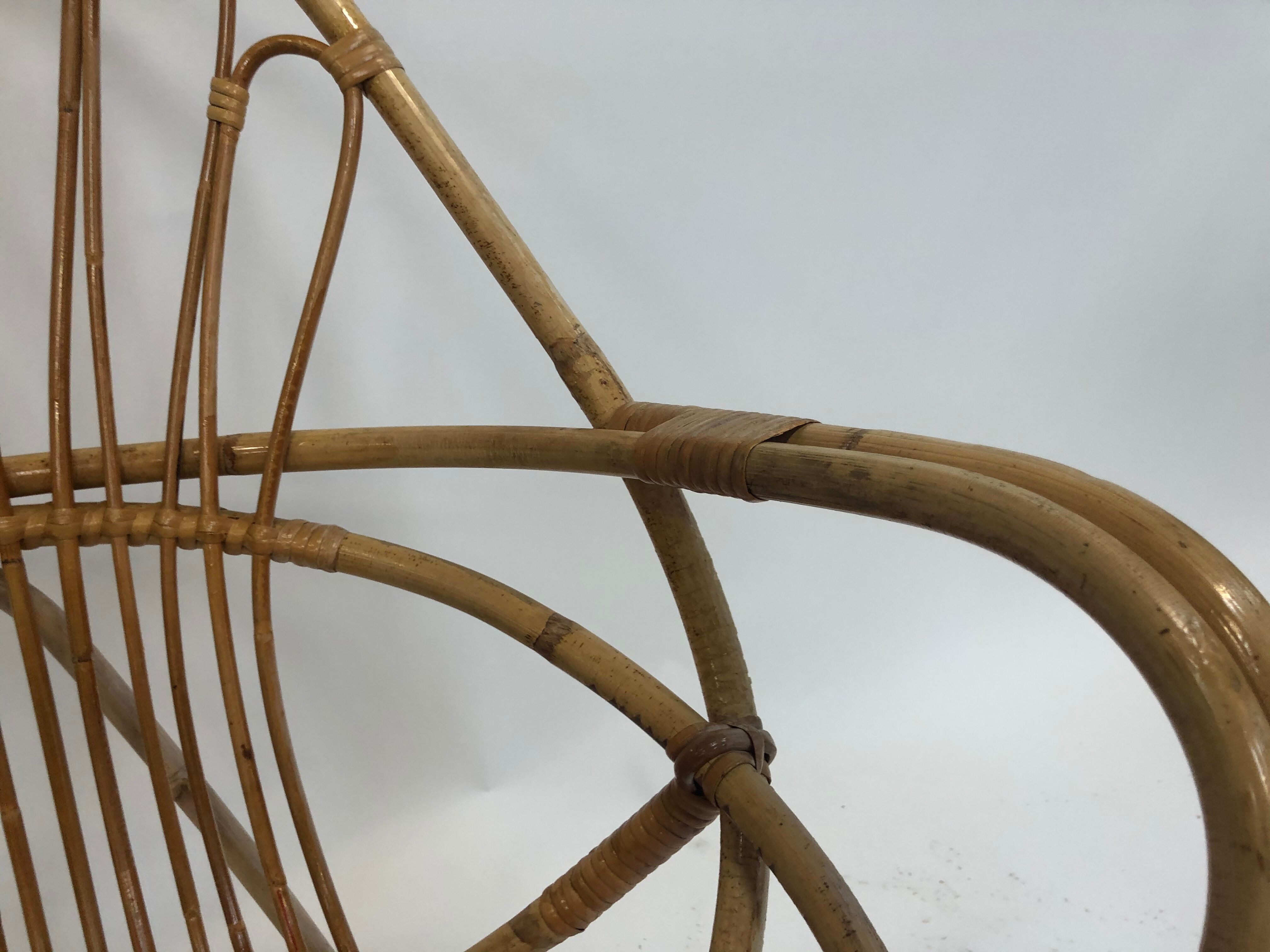 Rohe Noordwolde rattan chair, 1960, Netherlands