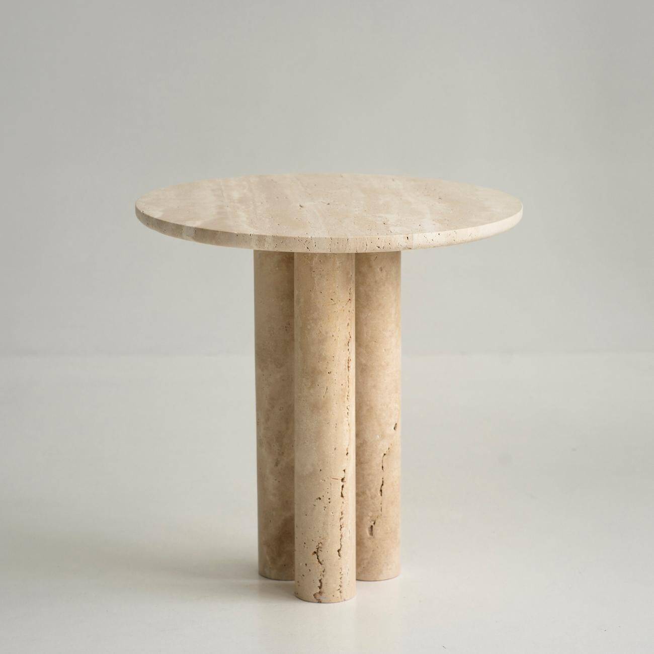 Table d'appoint Trio n° 2 en travertin