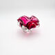 Bowl - Josef Hospodka - Sommerso Bohemian Crystal Pink