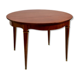 Table à manger ronde en bois, Italie, années 1960