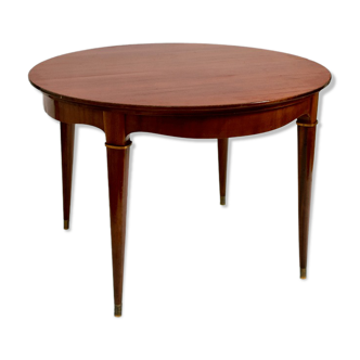 Round wooden dining table, Italy, 1960