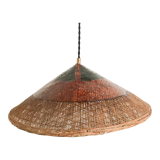 Vintage wicker pendant lamp