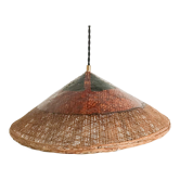 Vintage wicker pendant lamp