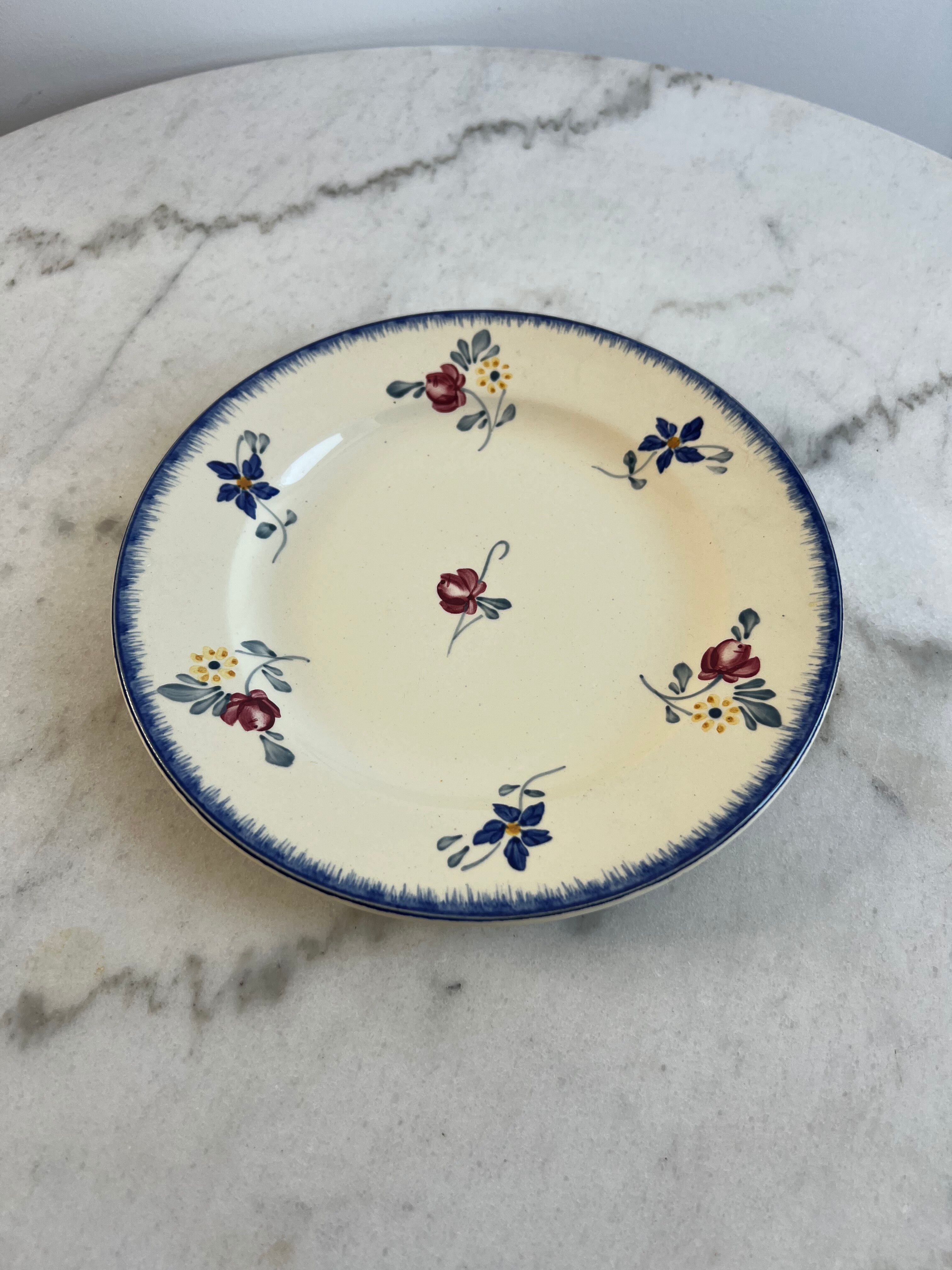 Small flat plate Sarreguemines Marie Lou