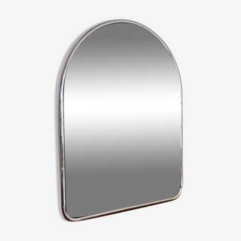 Large 80s chrome arch mirror