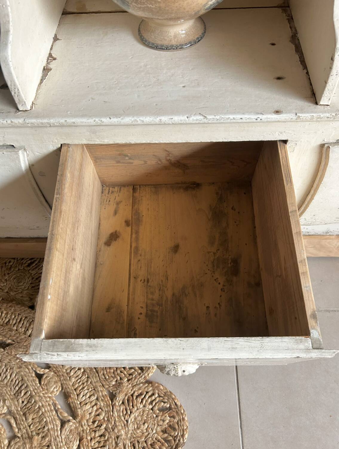 Exceptional old grocery store furniture - dresser