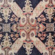 Handmade caucasian oriental wool runner rug blue traditional entranceway rug 140x300cm