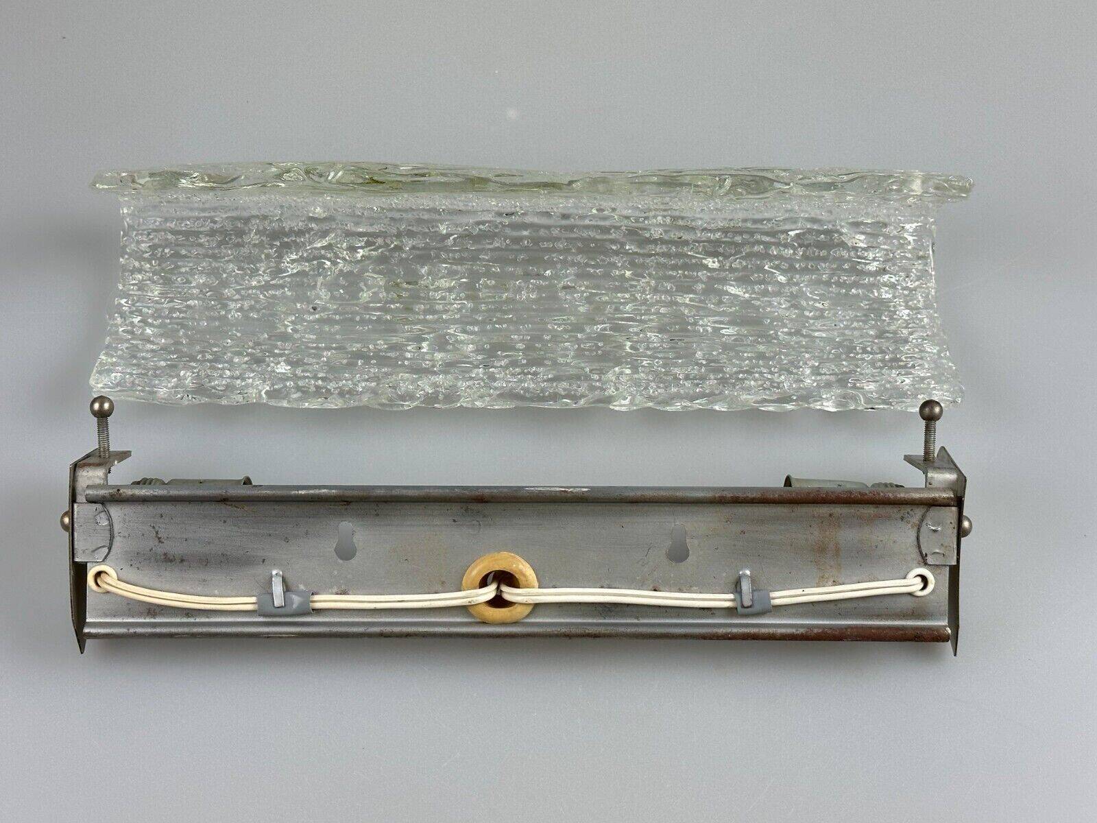 60s 70s wall lamp mirror light Germany Ice Glass Space Age Design