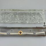 60s 70s wall lamp mirror light Germany Ice Glass Space Age Design