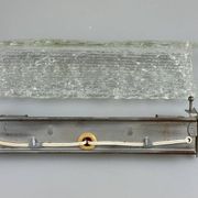 Lampe murale des années 60 et 70, éclairage de miroir, Allemagne, verre glacé, Space Age Design