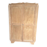Armoire parisienne art déco bois naturel