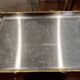 Rectangular brass and metal tray, 70s