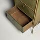 Commode en cuir vers 1960
