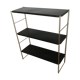 Etagère noire dorée 58x49cm vintage 1960