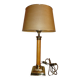 Lampe de table en bois et laiton