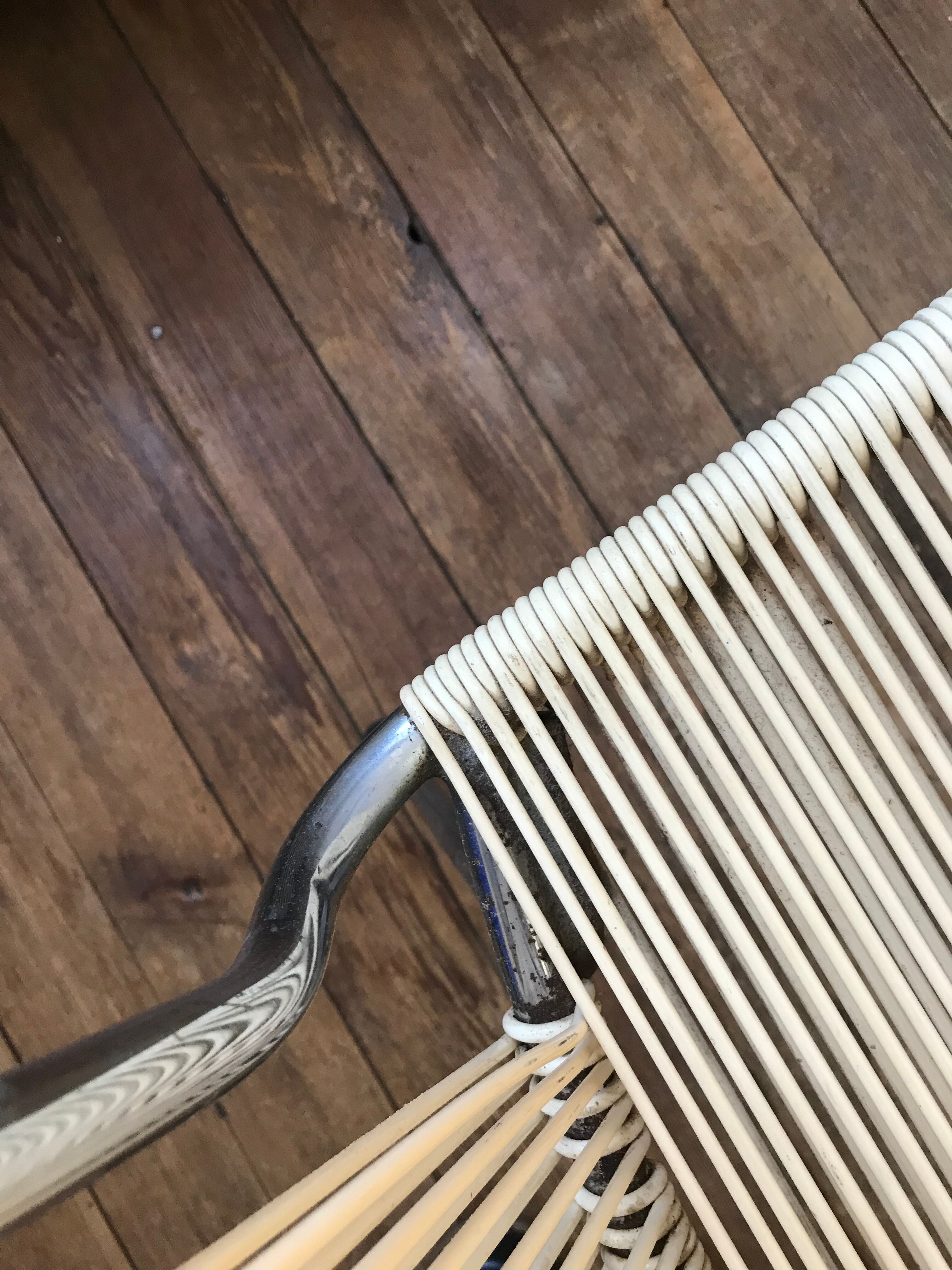Chaise scoubidou vintage