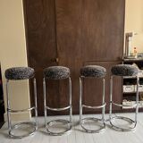 4 tabourets de bar vintage – Design Luc Meerschaert & Ivan De Cock (©1971)