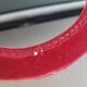Antique garnet velvet mirror