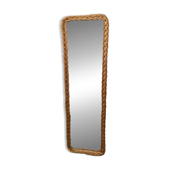 Large rattan mirror