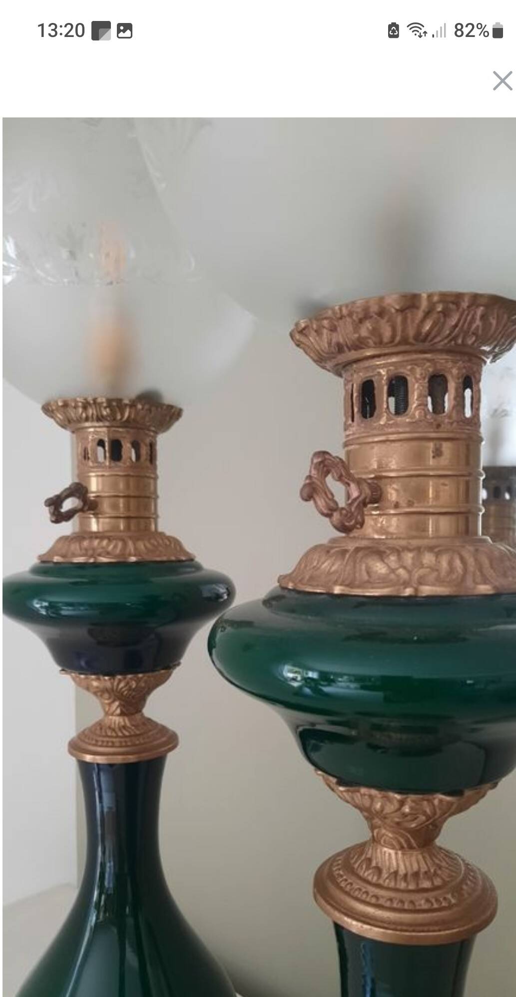 Paire de lampes Napoléon III