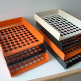 Set of vintage paper benches by Roger Tallon