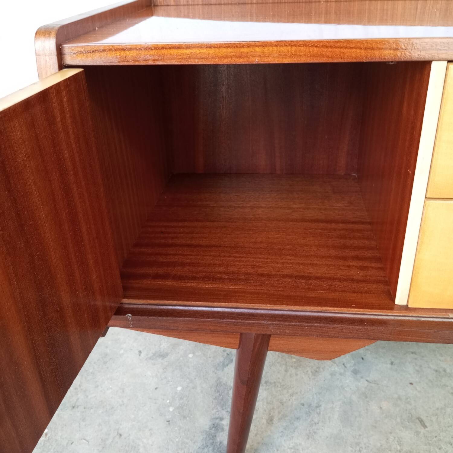 Vintage sideboard with two doors and two drawers