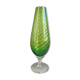 Vase vintage en verre empoli vert