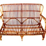 Rattan sofa, Sweden, 1970