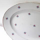 Oval Luneville porcelain dish (32.5x22.5cm) A1