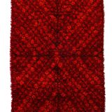 Scandinavian 20th century modern rya rug by AB Wahlbecks. 174 x 140 cm (68.5 x 55.19 in)