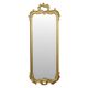 Miroir ancien français doré de style baroque du XIXe siècle 148 cm