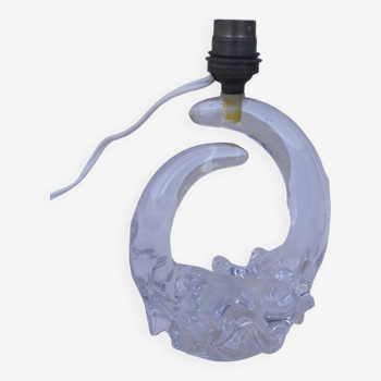 Pied de lampe en cristal