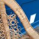 Peacock rattan bench