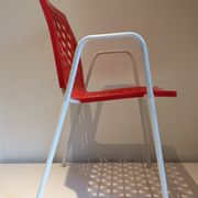 Emu rio style chair, metal, rilsan and pvc, Grosfillex, 1960s /1970