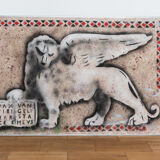 Paintings "lions of venice" by gio magri, set of 2, 1970s