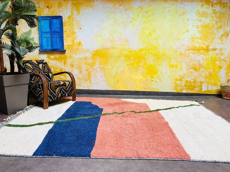 Traditional handmade Berber rug size 200 x 300 cm