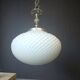 White opaline glass chandelier