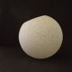 French vintage white Clichy glass ball-shaped replacement shade for lamps.