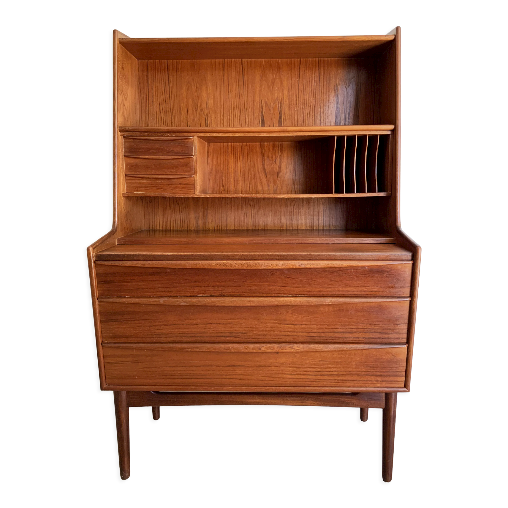 Secretaire vintage danois en teck par svend a.madsen
