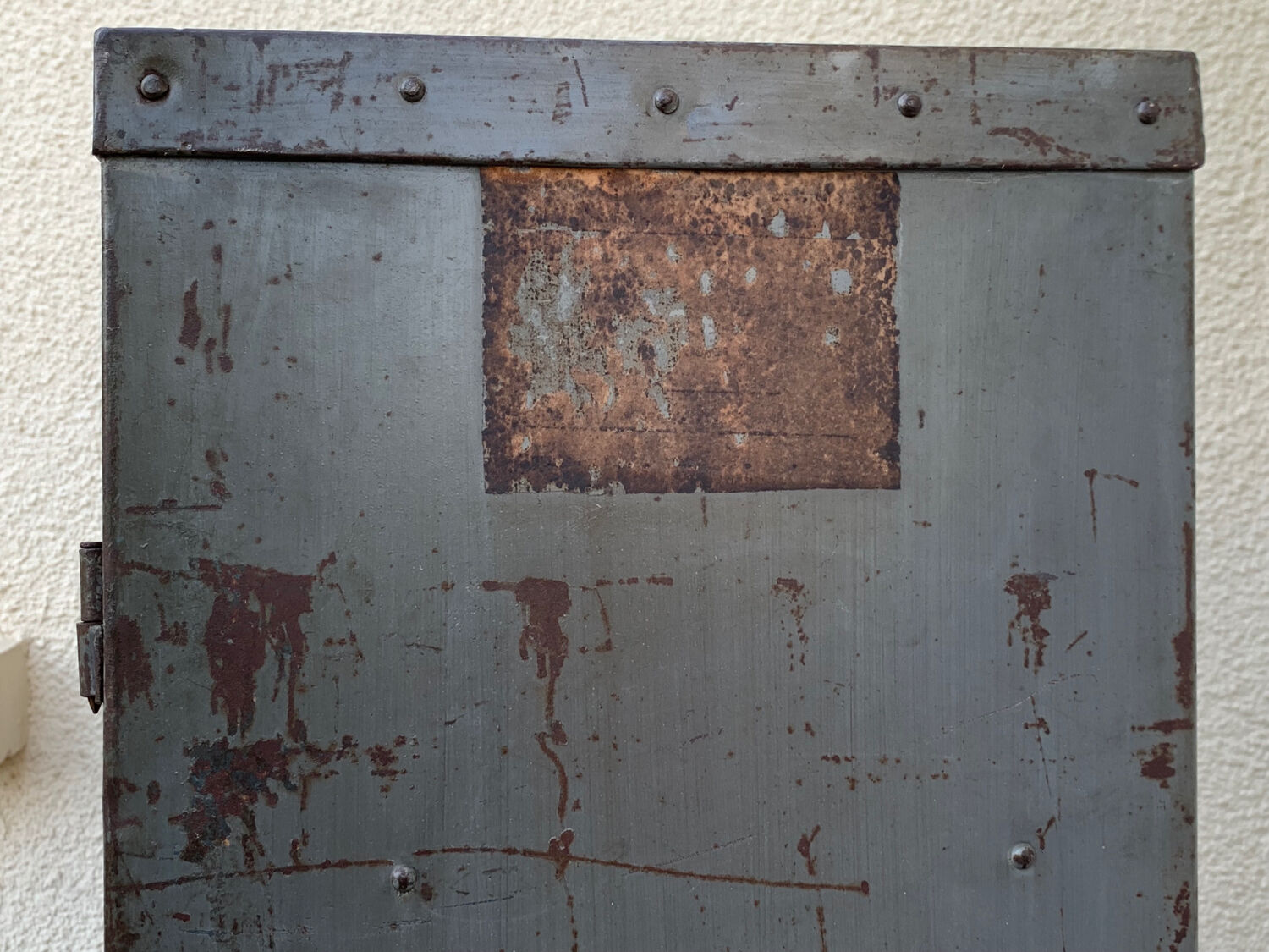 1940s industrial workshop locker room