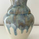 Vase aux coulures bleutées 